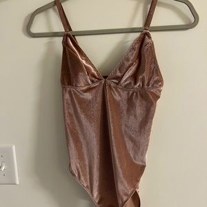 Metallic Pink Urban Outfitters Body Suit